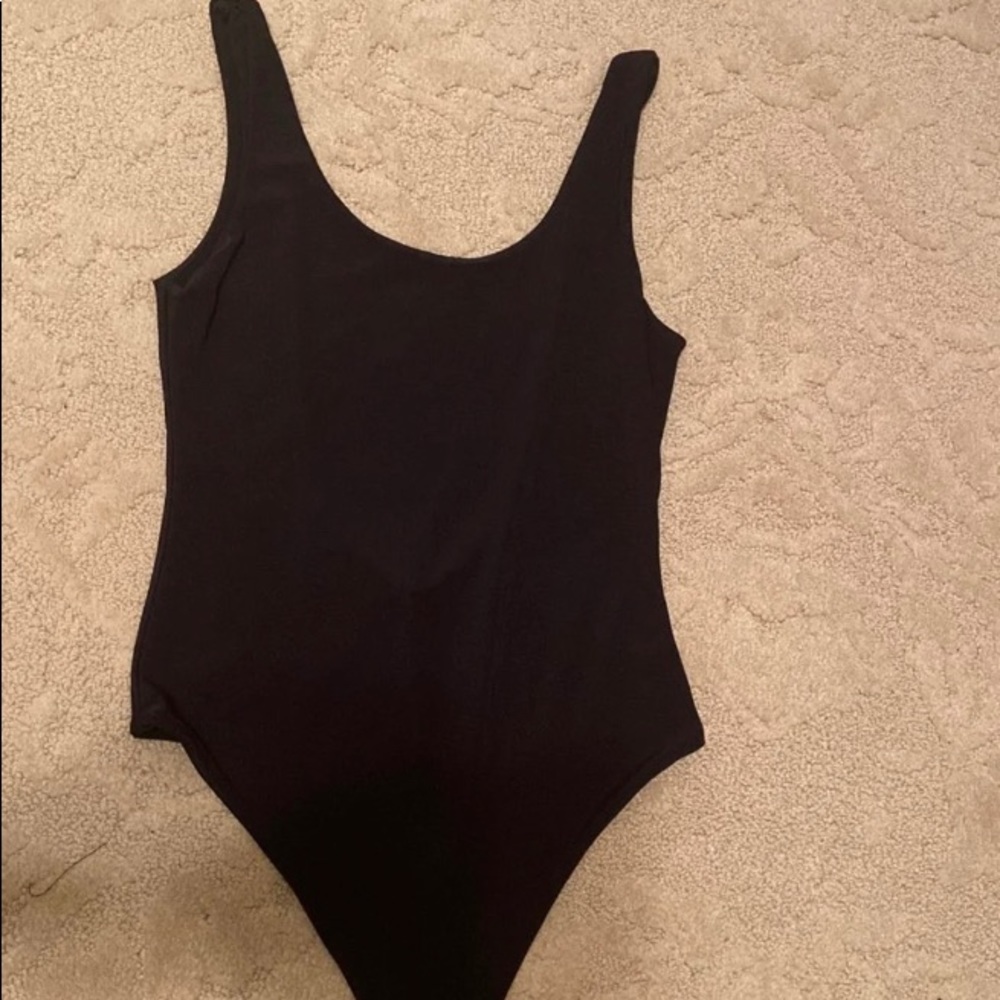 Black soft body suit